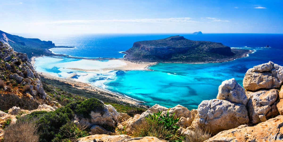 amazing scenery of Greek islands - Balos bay in Crete